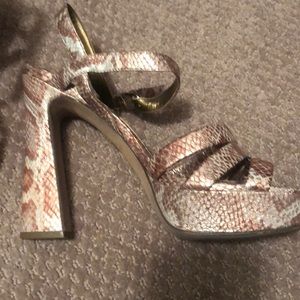 Sam Edelman snake pattern heels